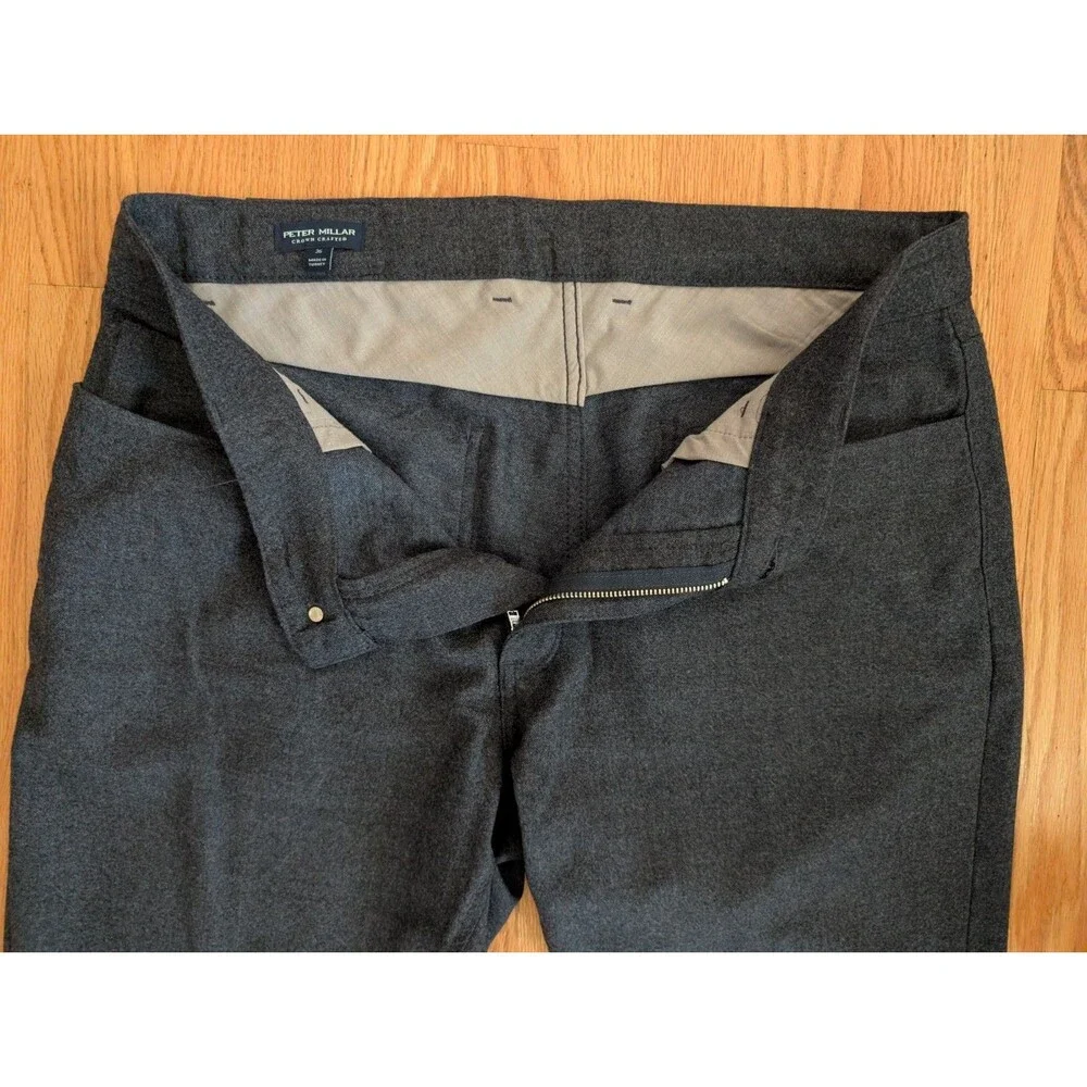 Peter Millar Crown Crafted Excursionist Flex Alpine Pants Mens 36x27 Star Dust